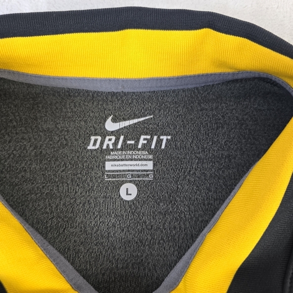 Nike Dri Fit LSU 1/4 Zip Pullover Long Sleeve Sz Lg Black Gray - Picture 5 of 12